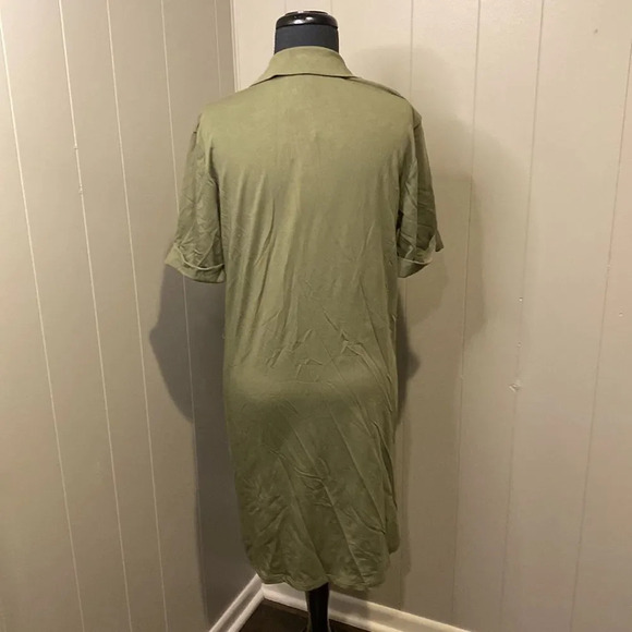 Joie Small green jadallah utility dress short sleeve full bottom/down - Picture 6 of 8